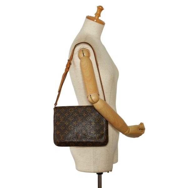 214 41161 8 Louis Vuitton Monogram Musette Tango Shoulder Bag M51257 Brown