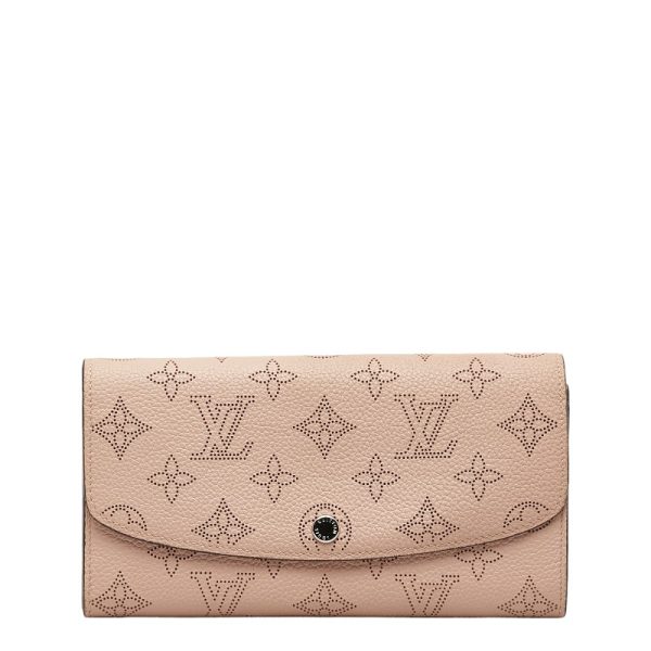 214 45049 1 Louis Vuitton Mahina Portefeuille Iris Wallet M60145 Magnolia Pink