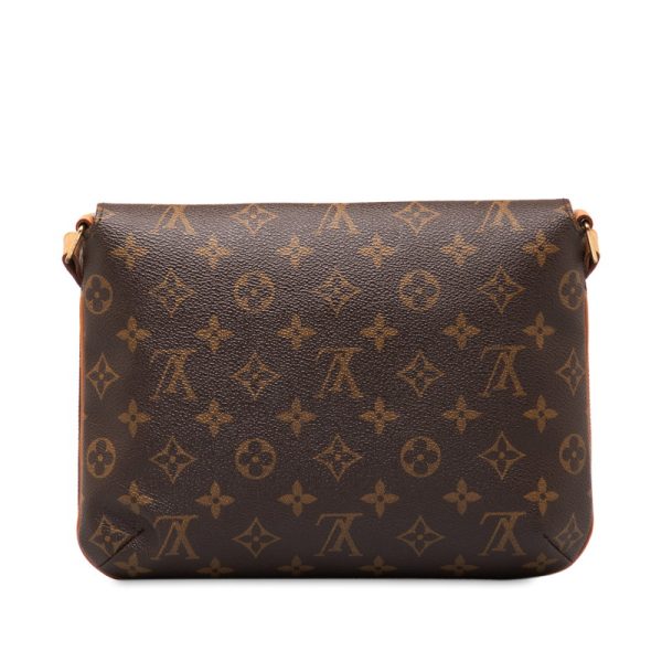 214 46557 3 Louis Vuitton Monogram Musette Tango Short Shoulder Bag Brown