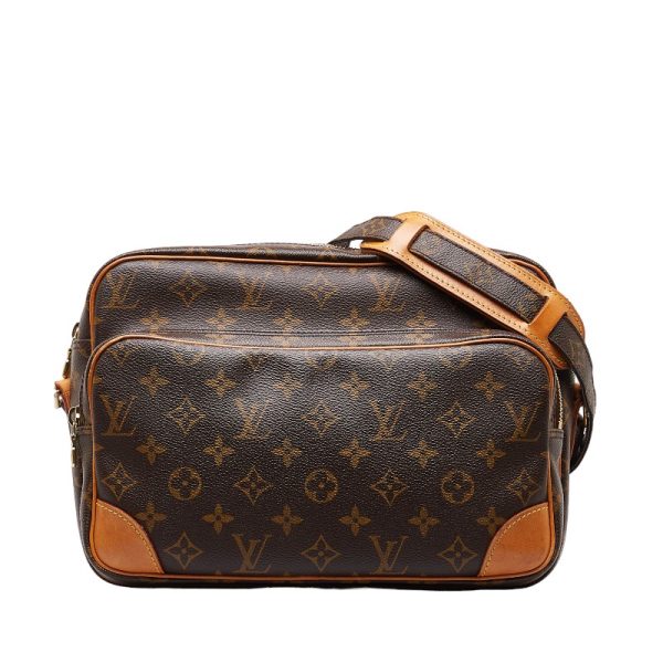 214 47490 1 Louis Vuitton Monogram Nile Shoulder Bag M45244 Brown