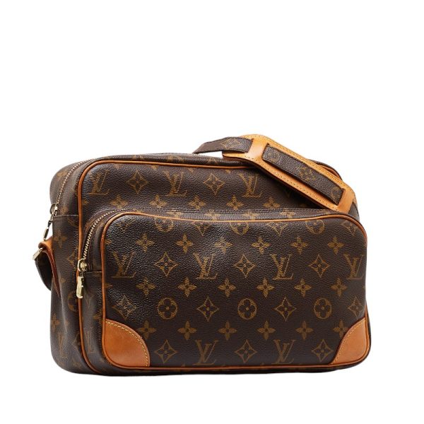 214 47490 2 Louis Vuitton Monogram Nile Shoulder Bag M45244 Brown