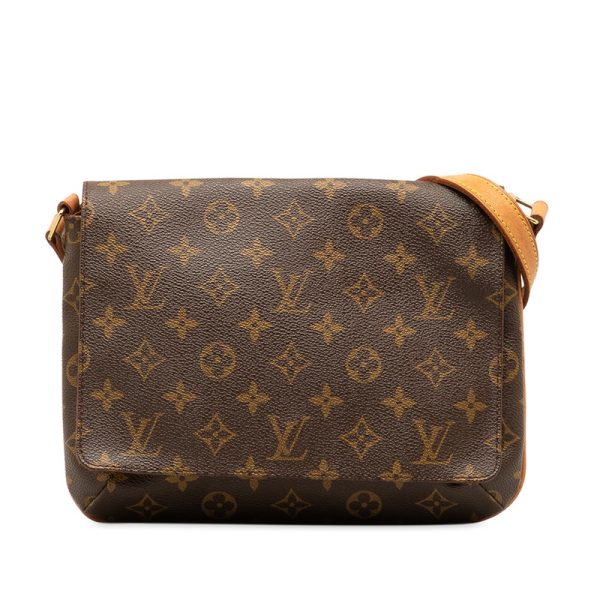 214 47498 1 Louis Vuitton Monogram Musette Tango Short Brown