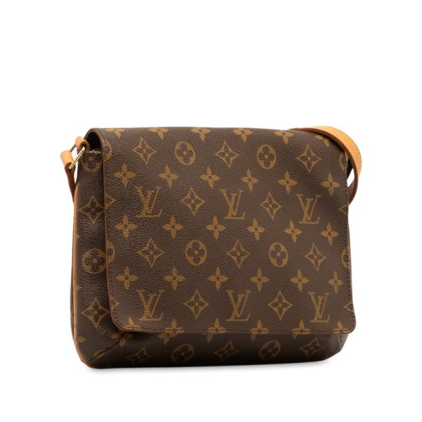 214 47498 2 Louis Vuitton Monogram Musette Tango Short Brown