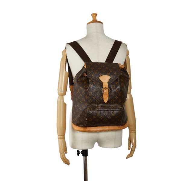 214 47509 11 Louis Vuitton Montsouris GM Rucksack Backpack M51135 Brown