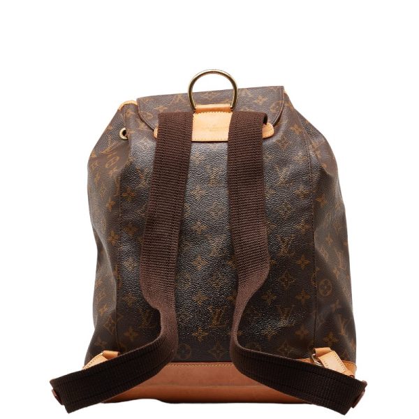 214 47509 3 Louis Vuitton Montsouris GM Rucksack Backpack M51135 Brown