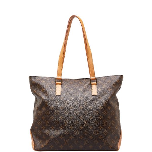 214 48912 1 Louis Vuitton Monogram Cabas mezzo Shoulder Bag Brown