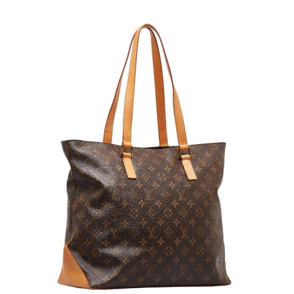 214 48912 2 Louis Vuitton Monogram Cabas mezzo Shoulder Bag Brown