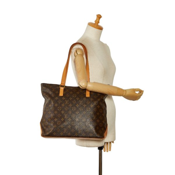 214 48912 9 Louis Vuitton Monogram Cabas mezzo Shoulder Bag Brown