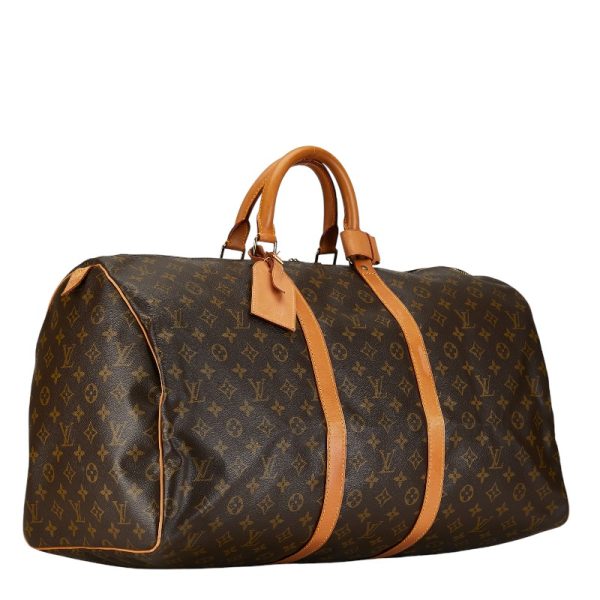 214 55138 2 Louis Vuitton Monogram Keepall 55 Bag M41424 Brown