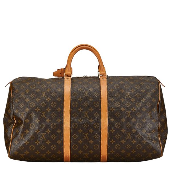 214 55138 3 Louis Vuitton Monogram Keepall 55 Bag M41424 Brown