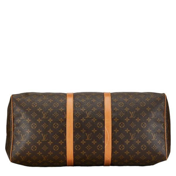 214 55138 4 Louis Vuitton Monogram Keepall 55 Bag M41424 Brown