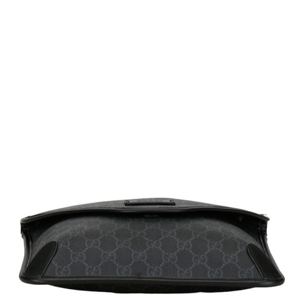 214 57060 4 Gucci GG Supreme Sherry Line Shoulder Bag Black Multicolor