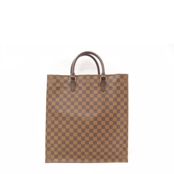 21418 2 Louis Vuitton Sac Plat Damier Ebene Tote Bag Brown