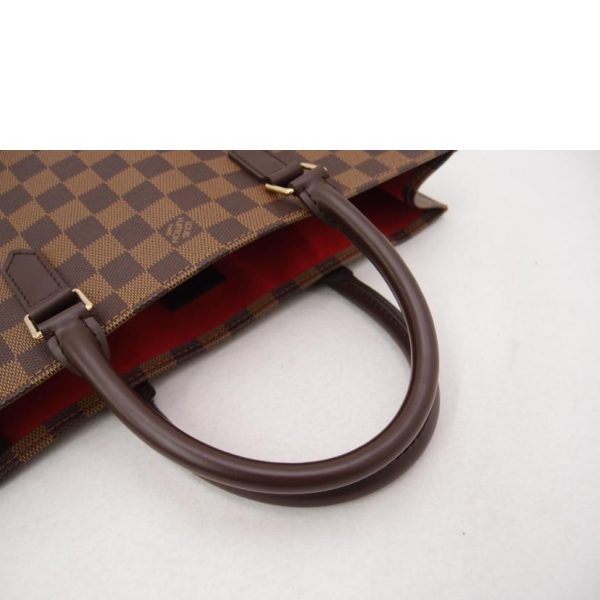 21418 4 Louis Vuitton Sac Plat Damier Ebene Tote Bag Brown