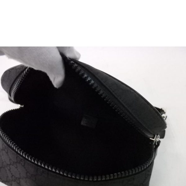 21448 5 Gucci GG Pattern Nylon Waist Pouch Body Bag