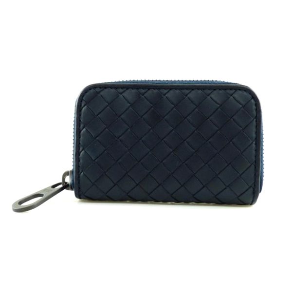 21529 1 Bottega Veneta Intrecciato Coin Case Black