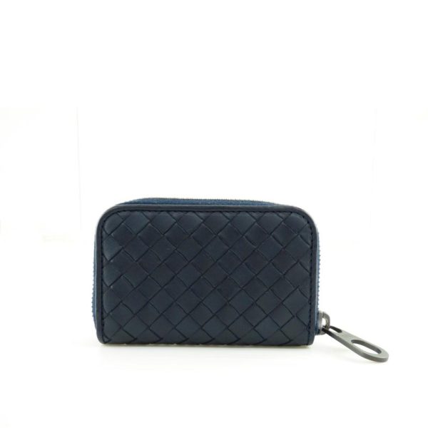 21529 2 Bottega Veneta Intrecciato Coin Case Black