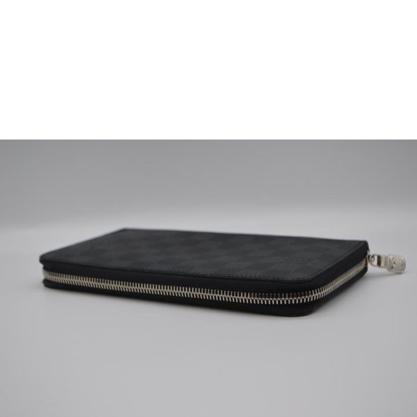 21559 3 Louis Vuitton Zippy Organizer NM Damier Wallet Graphite