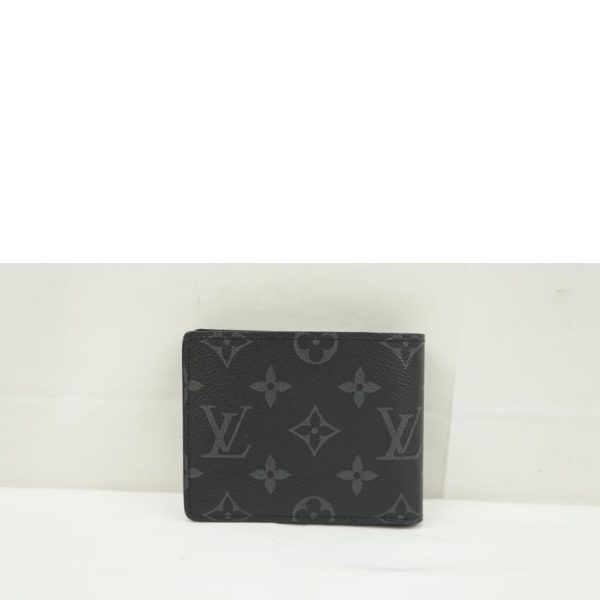 21600 2 Louis Vuitton Portefeuil Slender Monogram Eclipse Wallet Black