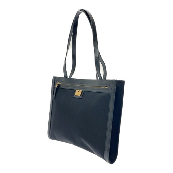 216226 3 Salvatore Ferragamo Nylon Leather Tote Bag Black