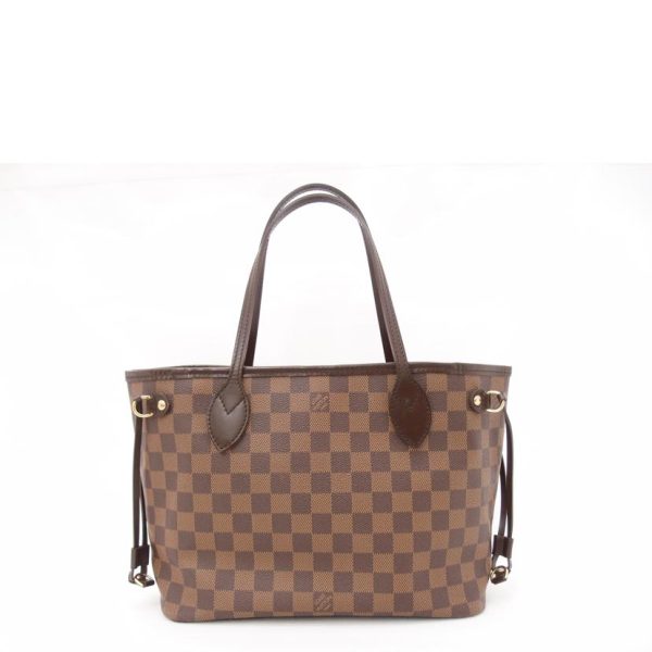 21661 2 Louis Vuitton Neverfull Damier Tote Bag Brown