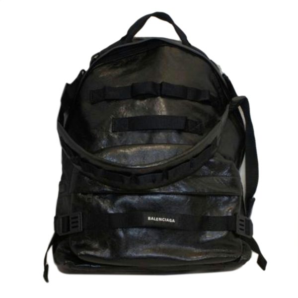 21797 1 Balenciaga Leather Solid 2Way Backpack Bag