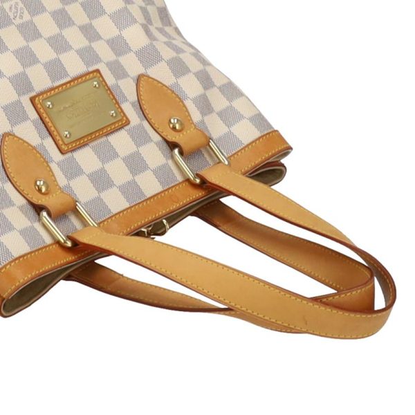 21909 4 Louis Vuitton Hampstead PM Tote Bag Damier Azur