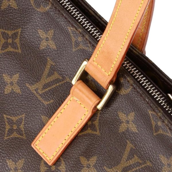 21944 7 Louis Vuitton Cavapiano Monogram Satchel Bag Brown