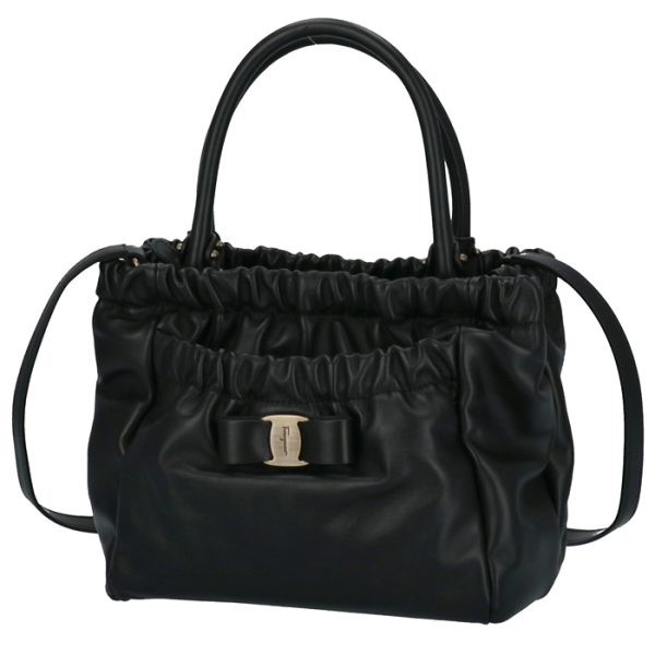 21c79300010010 1 Ferragamo Josette 2WAY Bag Black