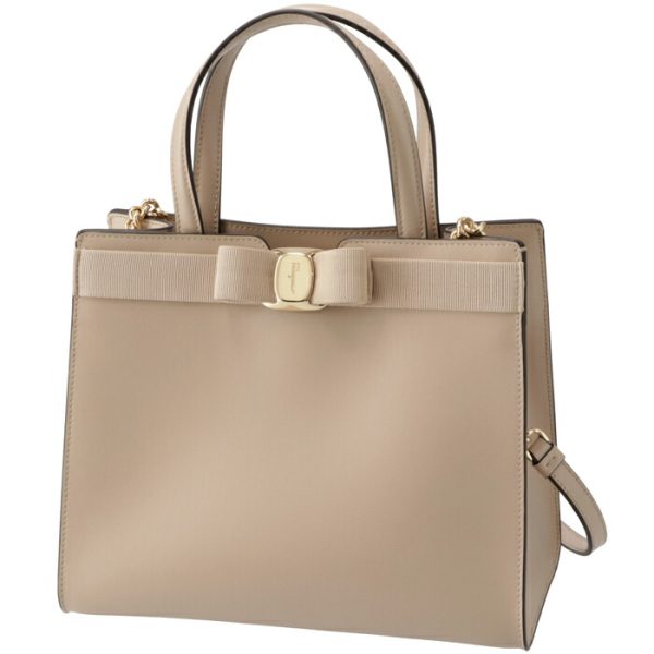 21i2900055 1 Ferragamo New Vara Ribbon Tote Bag