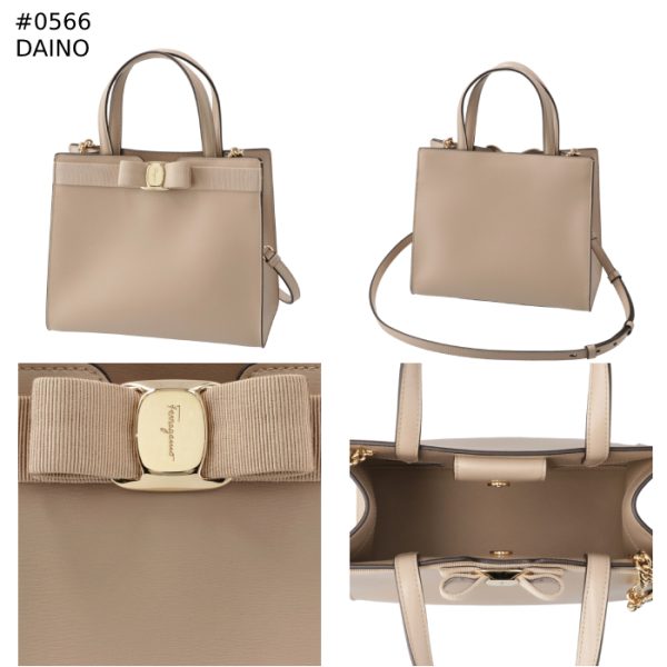 21i2900055 9 Ferragamo New Vara Ribbon Tote Bag