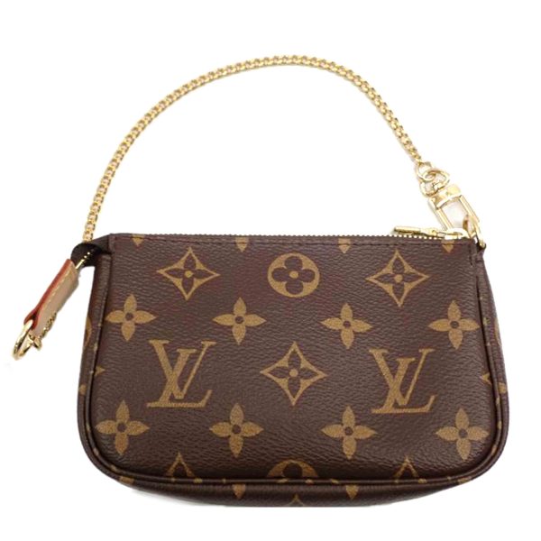 22005 1 Louis Vuitton Mini Pochette Accessory Monogram Clutch Bag Brown