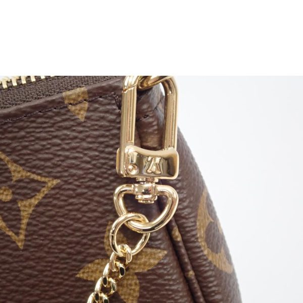 22005 8 Louis Vuitton Mini Pochette Accessory Monogram Clutch Bag Brown