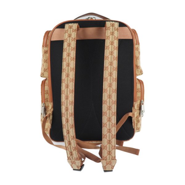 2201083007002 3 GUCCI LA Angels Rucksack GG Canvas Beige Orange Brown