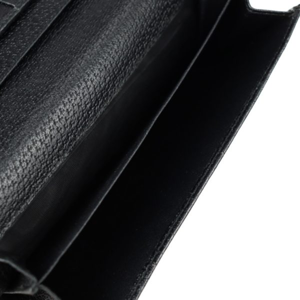 2201121001001 8 Gucci Double Hook Long Wallet Black