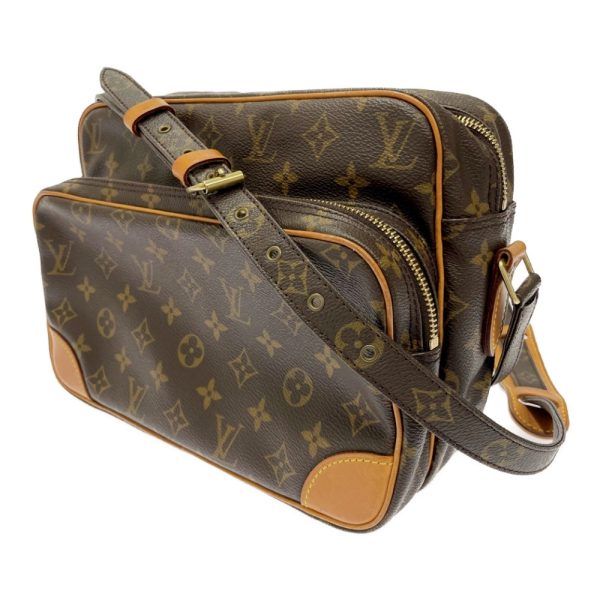 220196 3 LOUIS VUITTON Monogram PVC Nile Shoulder Bag Brown