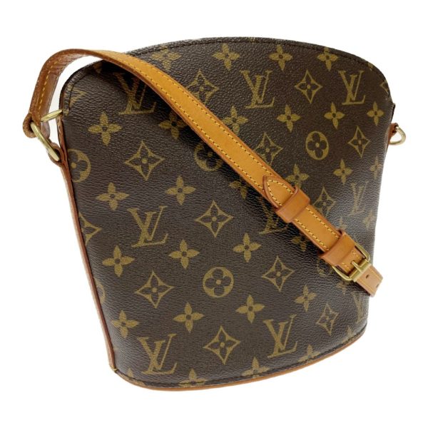 220209 2 LOUIS VUITTON Monogram PVC Drouot Shoulder Bag Brown