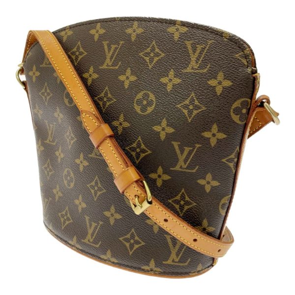 220209 3 LOUIS VUITTON Monogram PVC Drouot Shoulder Bag Brown