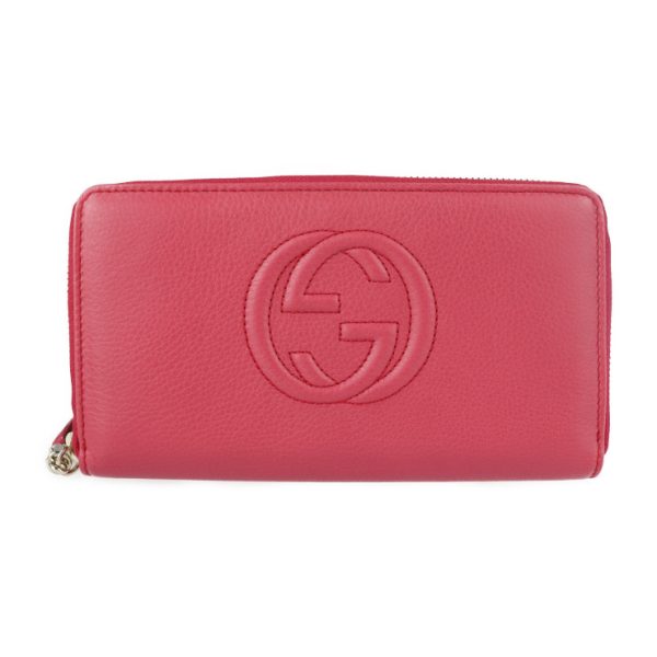 2202113002002 1 Gucci Soho Interlocking G Long Wallet Pink