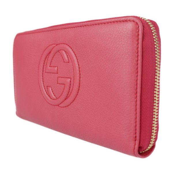 2202113002002 2 Gucci Soho Interlocking G Long Wallet Pink