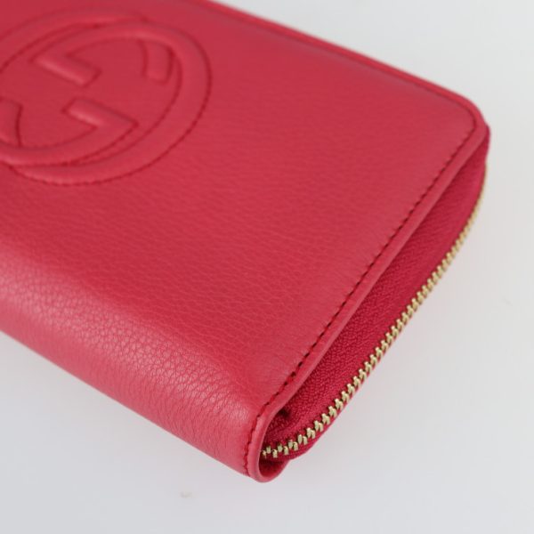 2202113002002 5 Gucci Soho Interlocking G Long Wallet Pink