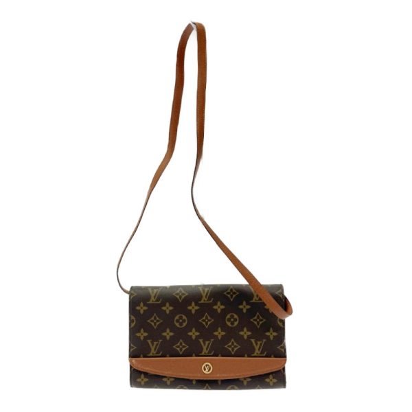 220226 1 LOUIS VUITTON Monogram PVC Bordeaux Shoulder Bag Brown