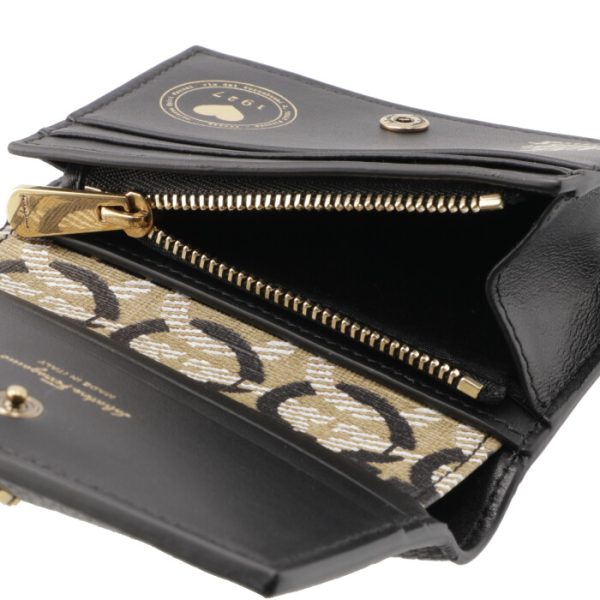 2202600001 6 Ferragamo Gancini Bifold Mini Wallet