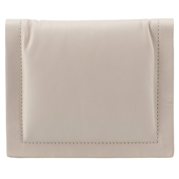 22028800010478 2 Ferragamo Viva Bow Ribbon Bifold Mini Wallet Ivory