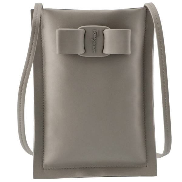 22029300010538 1 Ferragamo Vara Smartphone Holder Gray