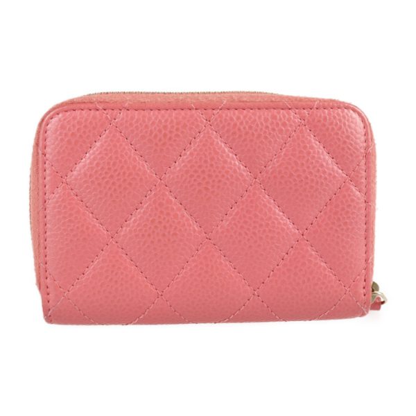 2203023007022 3 Chanel Matelasse Coin Case Caviar Skin Pink