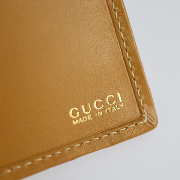 2203063001004 8 GUCCI Bifold Wallet GG Canvas Khaki Camel