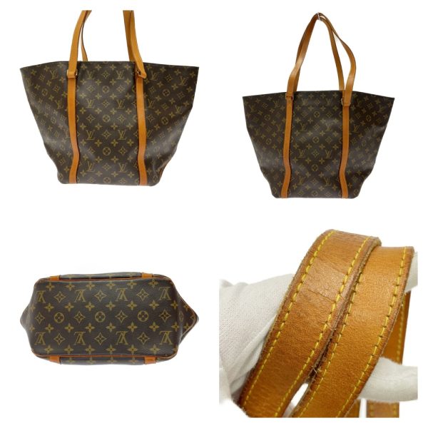 220329 4 LOUIS VUITTON Monogram PVC Sack Shopping Shoulder Bag Brown