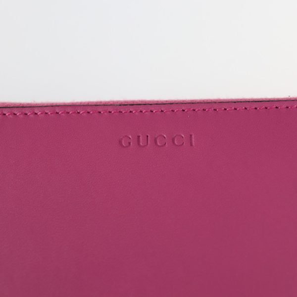 2204103002028 7 GUCCI Long Wallet Leather Pink Red