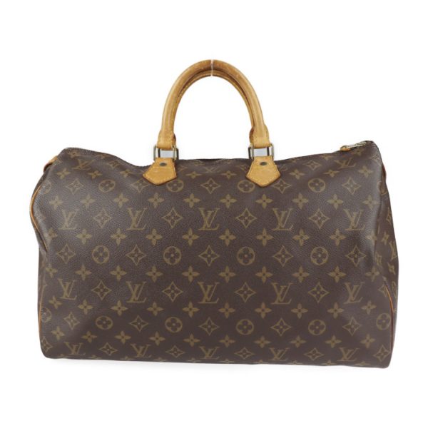 2205091001004 3 Louis Vuitton Speedy 40 Boston Bag Leather Brown